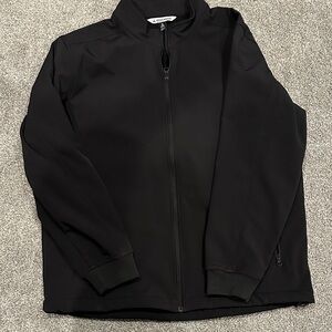 Black Performance Zip-Front Jacket